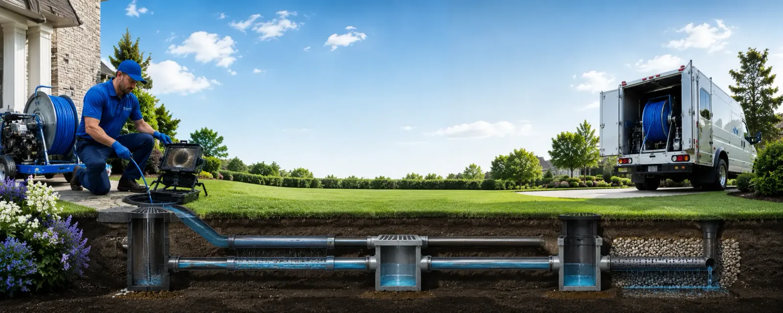 Outdoor drain cleaning information for Cleveland, AR